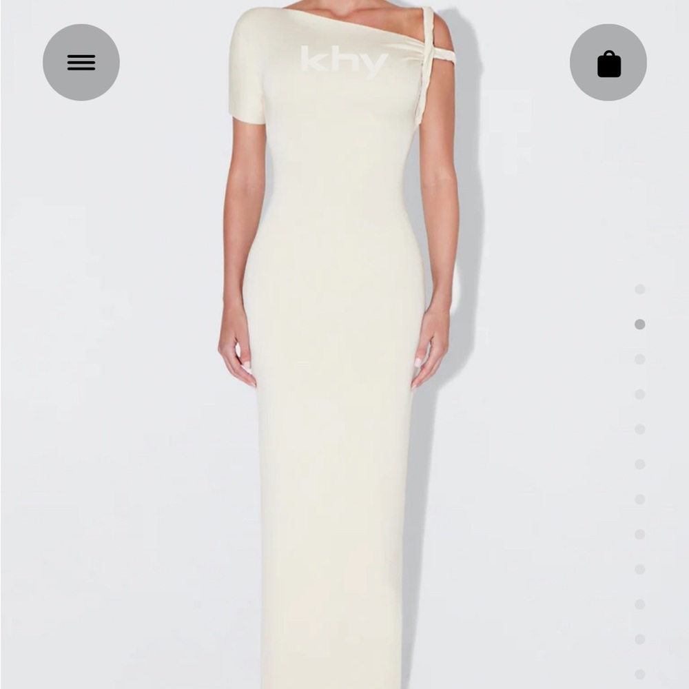 Khy SUEDED STRETCH TWIST MAXI DRESS | STONE - S
